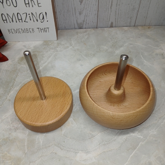 Wooden Bead Spinner Tool with Metal Rod | Fast Bead Loading | - Picture 3 of 4